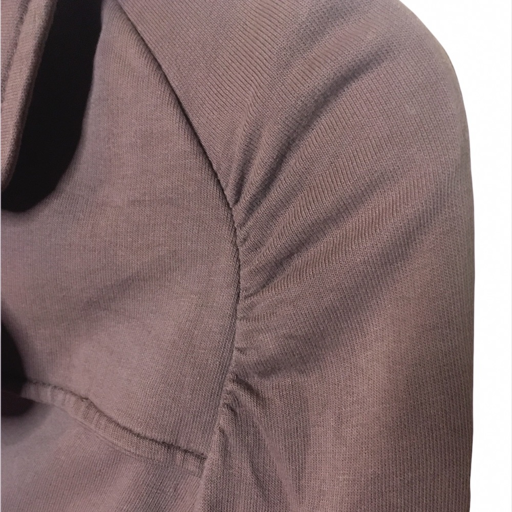 Off-Center Button Jersey Jacket - Picture 6 of 8